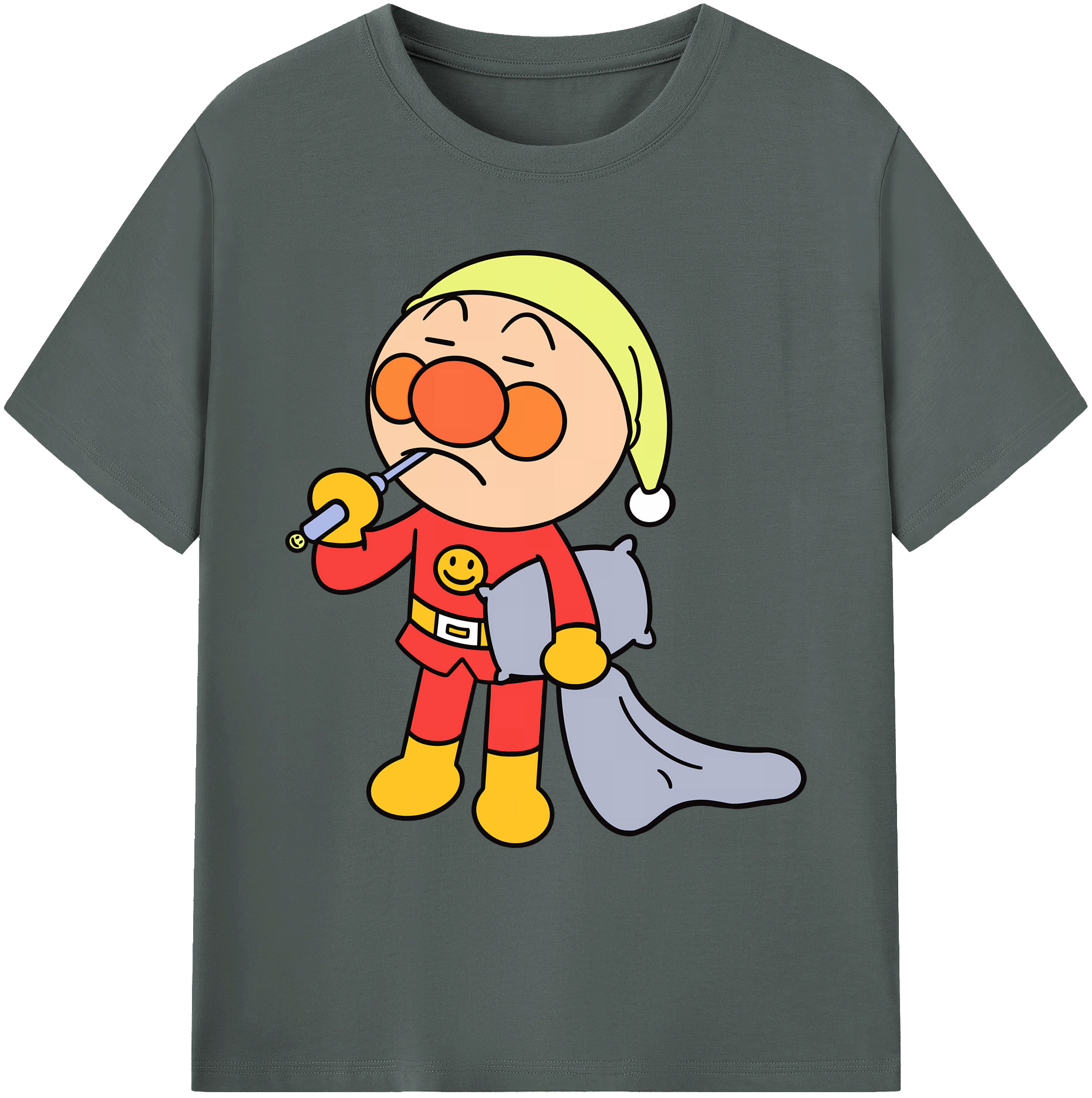 （画像用） アンパンマン Anpanman 綿100％ メンズ半袖Tシャツ｜肌触りやわらか＆通気性